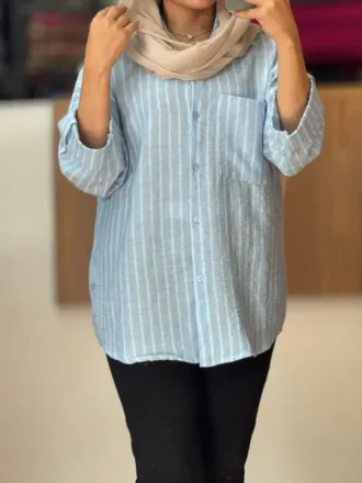 مانتو راه راه ترک