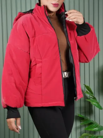 کاپشن سیلیکونی کلاه دار(تخفیفی)