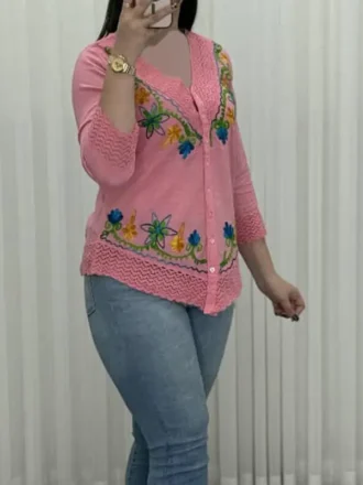 بلوز گلدوزی هندی