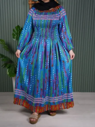 پیراهن بلند سینه کش قواره بزرگ