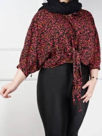 شومیز گره ای پفکی